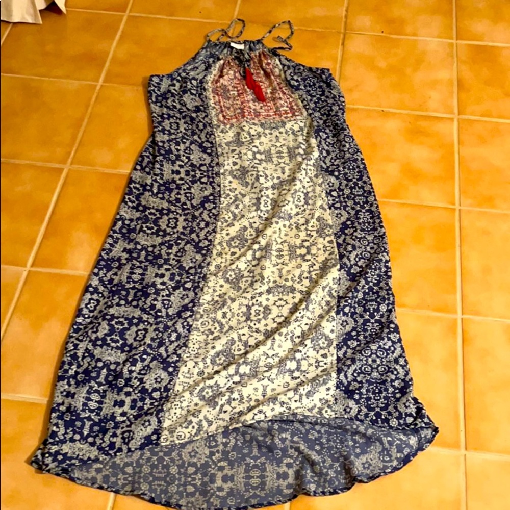 Patterned bohemian style dress